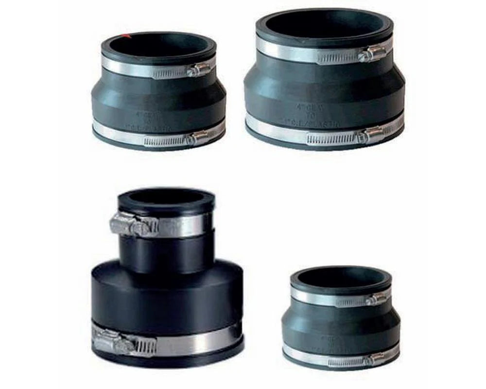 Flexible Reducing Connector with clips (Various Sizes)